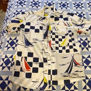 Vintage style, short sleeve, button down,